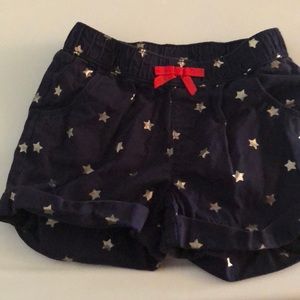 Navy Blue shorts with silver stars